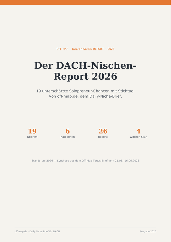 Cover des DACH-Nischen-Reports 2026